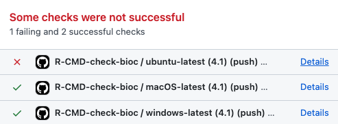 GitHub Actions failing specifically on the Ubuntu platform.